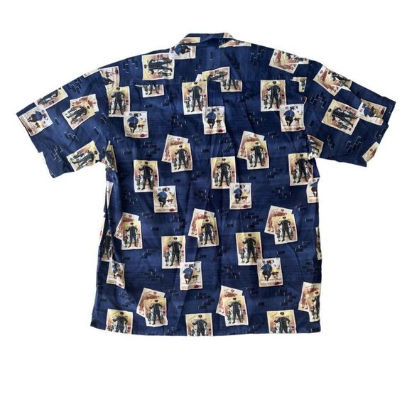 The Saturday Evening Post Rockwell "Police" Vintage SS Button Down Men's XL - Picture 2 of 5